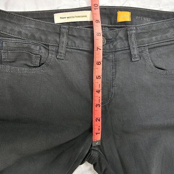 Pilcro and the Letterpress Anthropology Dark Grey Denim Jeans Women's Size 27 - Picture 7 of 8